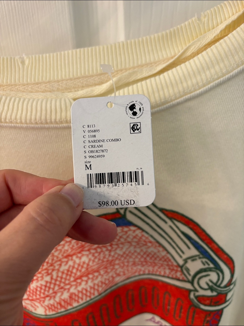 We The Free Graphic Camden in Sardine Combo, size Medium, NWT - Picture 7 of 12
